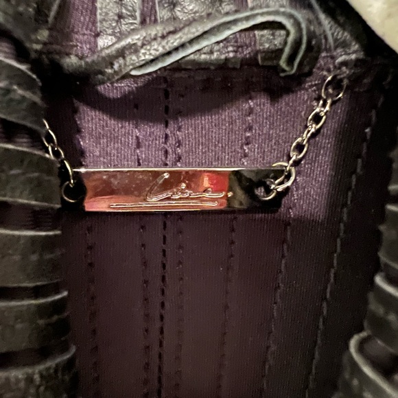 Leather knit sweater. - Picture 4 of 4